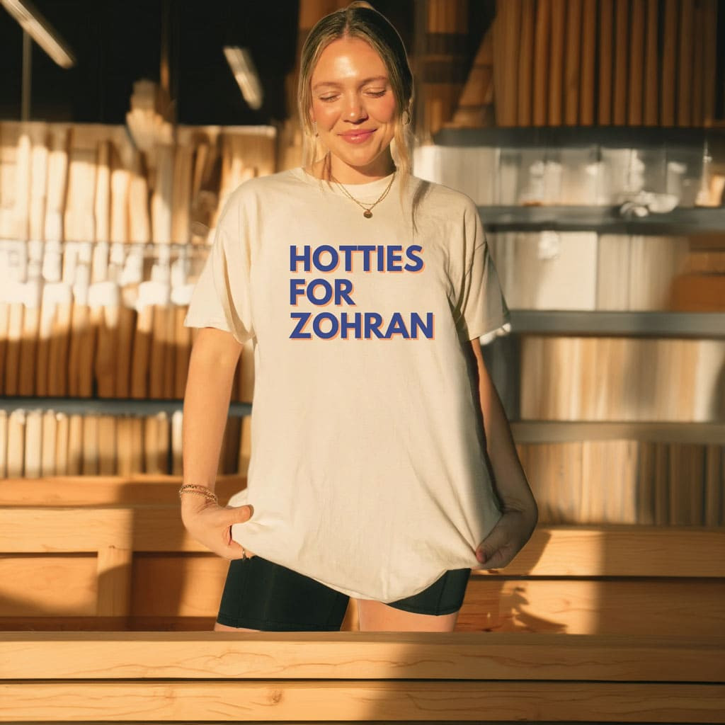 Hotties For Zohran 2025 T-Shirt Zohran Mamdani Merch Official Political Supporter Gifts