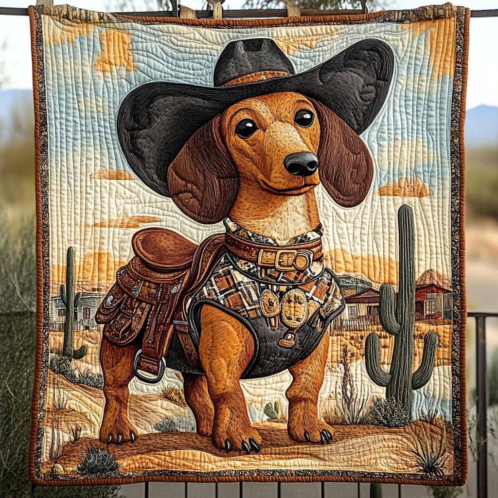 Hound Harmony Quilted Blanket Gifts For New Dog Owners
