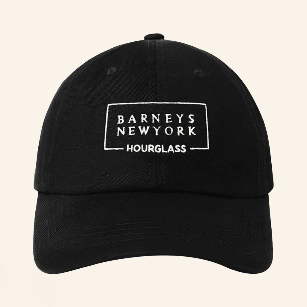 Hourglass Cosmetics Merch Hourglass And Barneys New York Logo Embroidered Baseball Hat Dad Gifts
