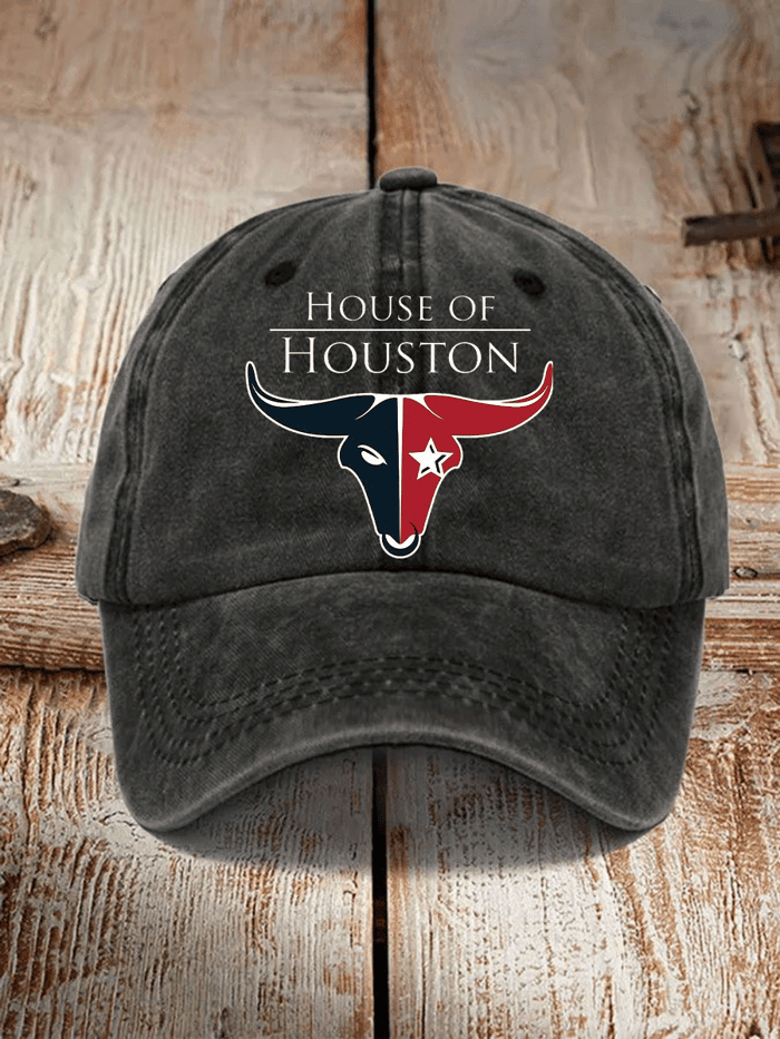 House Of Houston Football Hat Texans Super Bowl Merch Game Day Hat Gifts For Football Fan
