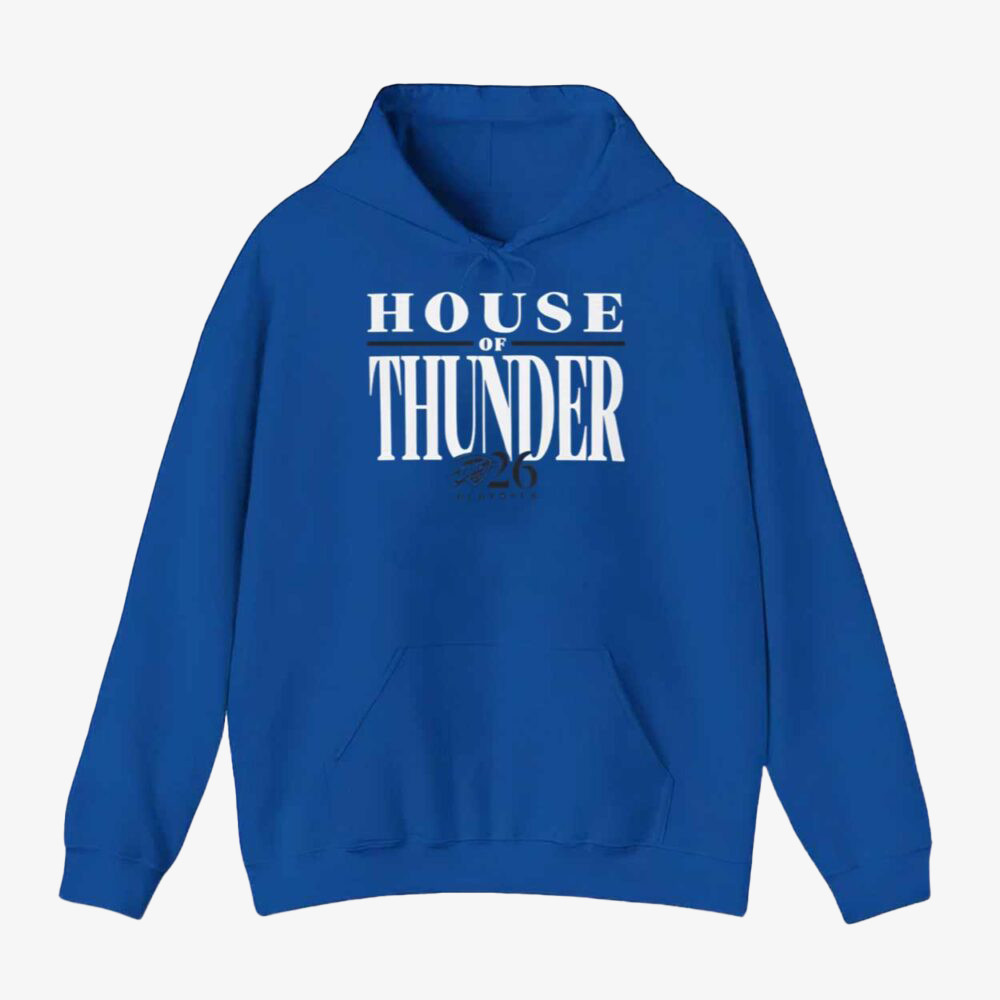 House of Thunder 2026 Hoodie Oklahoma City Thunder Clothing Gifts For Basketball Fans