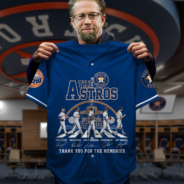 Houston Astros 60th Anniversary 1965-2025 Jersey Baseball Player Gift Ideas