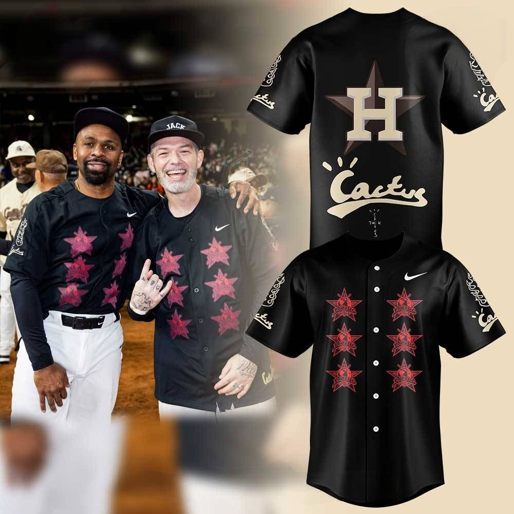 Houston Astros Cactus Jack Foundation Black Jersey Gifts For Baseball Fans