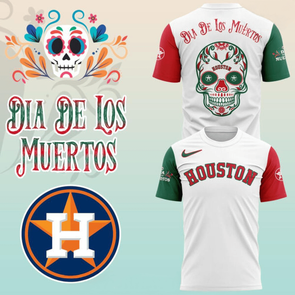 Houston Astros Dia De Los Muertos 2025 Special T-Shirt Baseball Player Gift Ideas