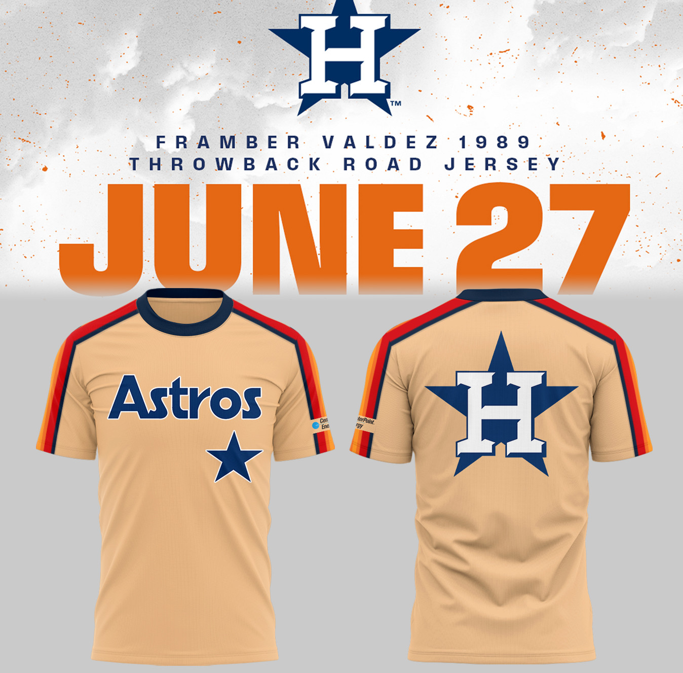 Houston Astros Framber Valdez 1989 Throwback Road T-Shirt Best Gift For Baseball Fans