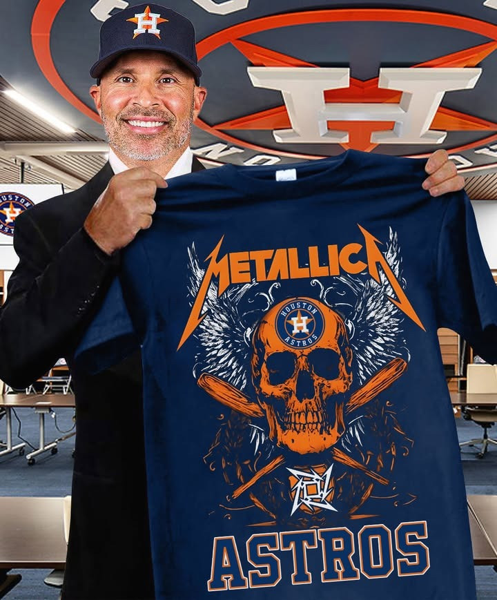 Houston Astros Metallica Tour Merch T-Shirt Best Gifts For Astros Fans Metallica Lovers