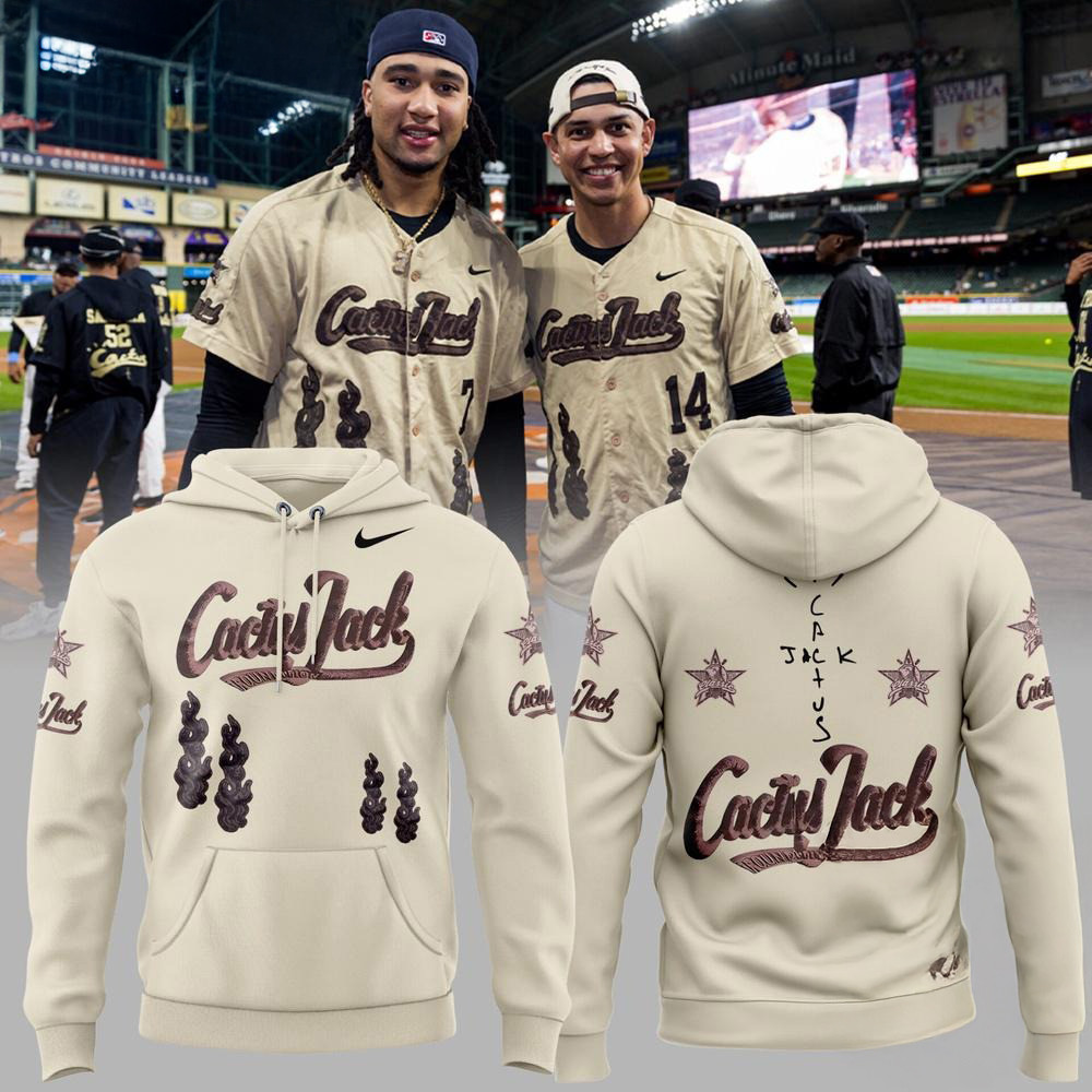 Houston Astros MLB 2025 Limited Cactus Jack HBCU Hoodie Baseball Team Gift Ideas