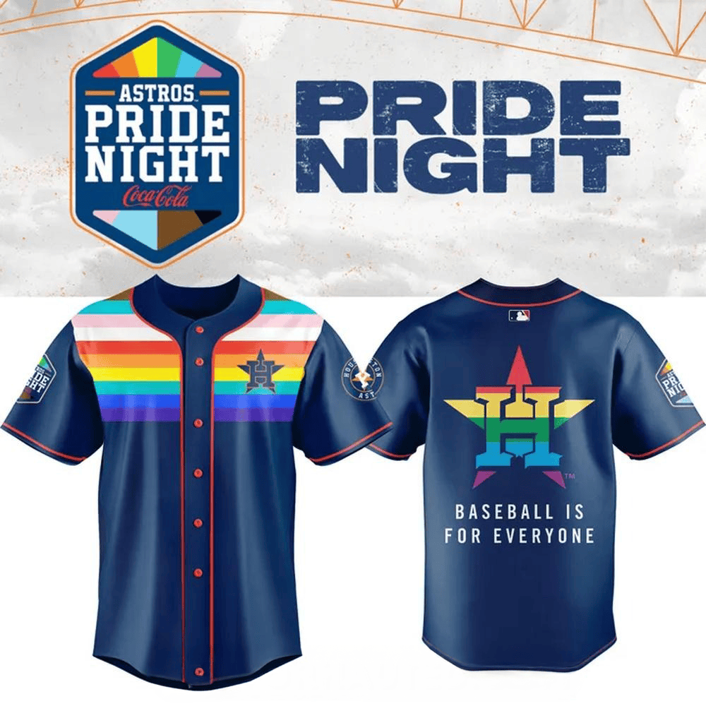 Houston Astros MLB Pride Night 2025 Special Baseball Jersey Gifts For Baseball Enthusiasts