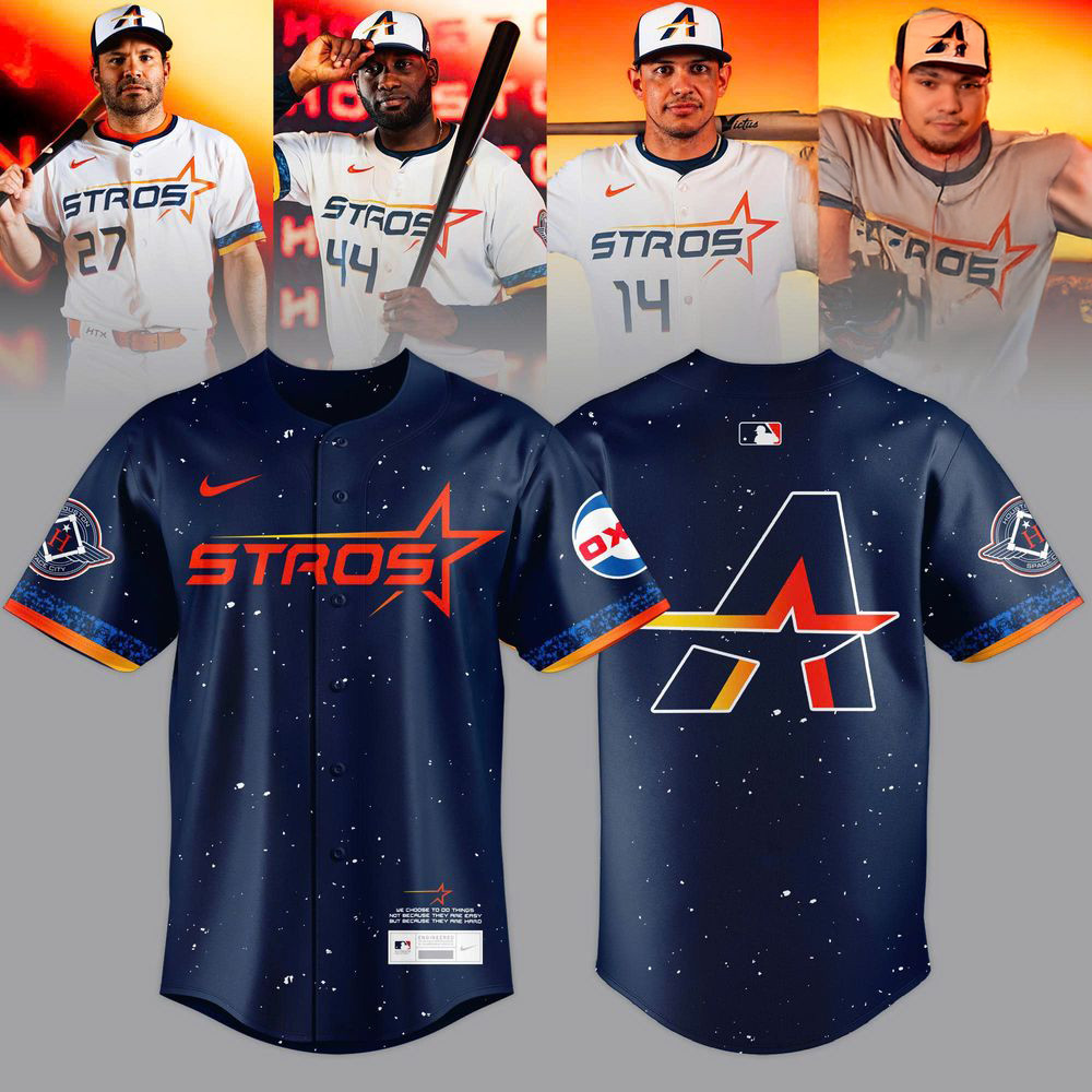 Houston Astros Navy 2025 City Connect The Next Frontier Baseball Jersey Baseball Father's Day Gifts