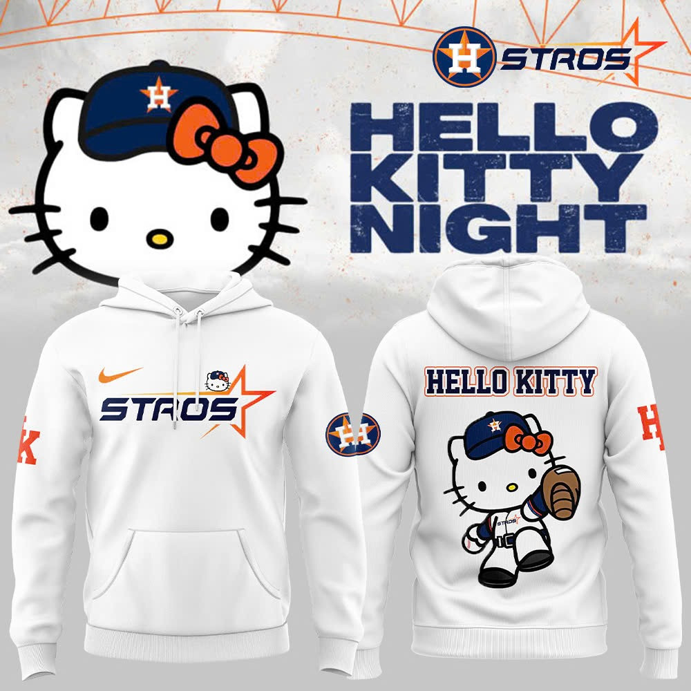 Houston Astros Next Frontier Hello Kitty Hoodie 2025 MLB Houston Astros Fan Gifts Her