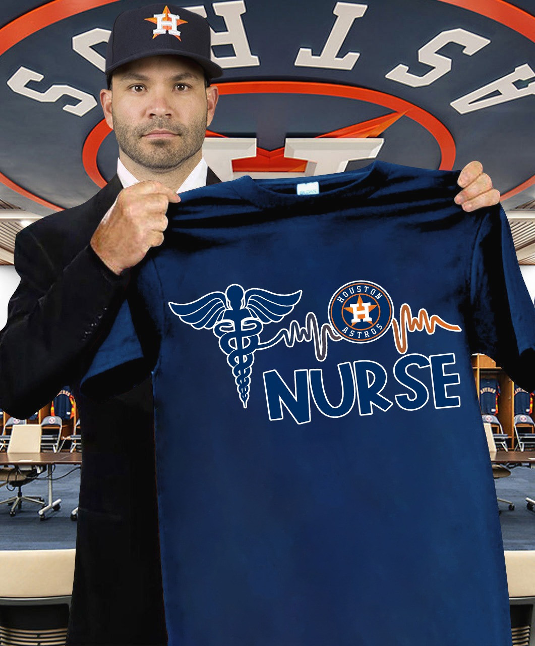 Houston Astros Nurses Night T-Shirt Honor Nurses Day Baseball Gifts For Astros Fans
