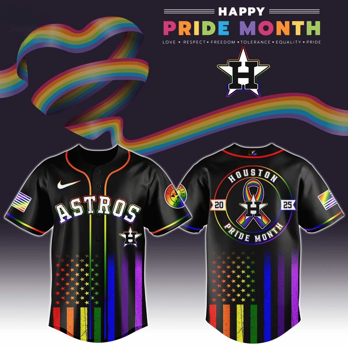 Houston Astros Special Pride Month Baseball Jersey Unique Gifts Idea For Pride Month