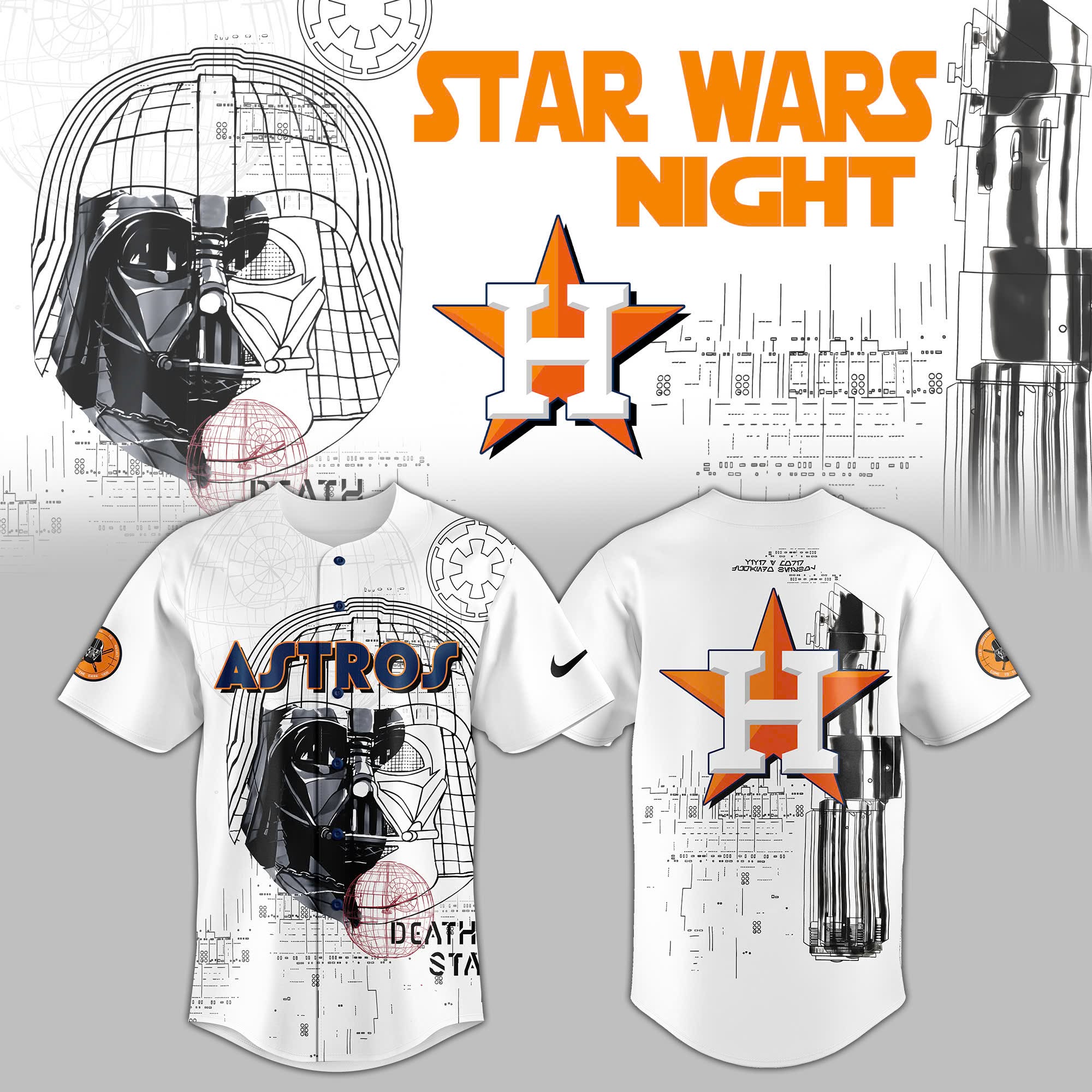 Houston Astros Star Wars Night Jersey Astrox Merch Best Gifts For Baseball Fans