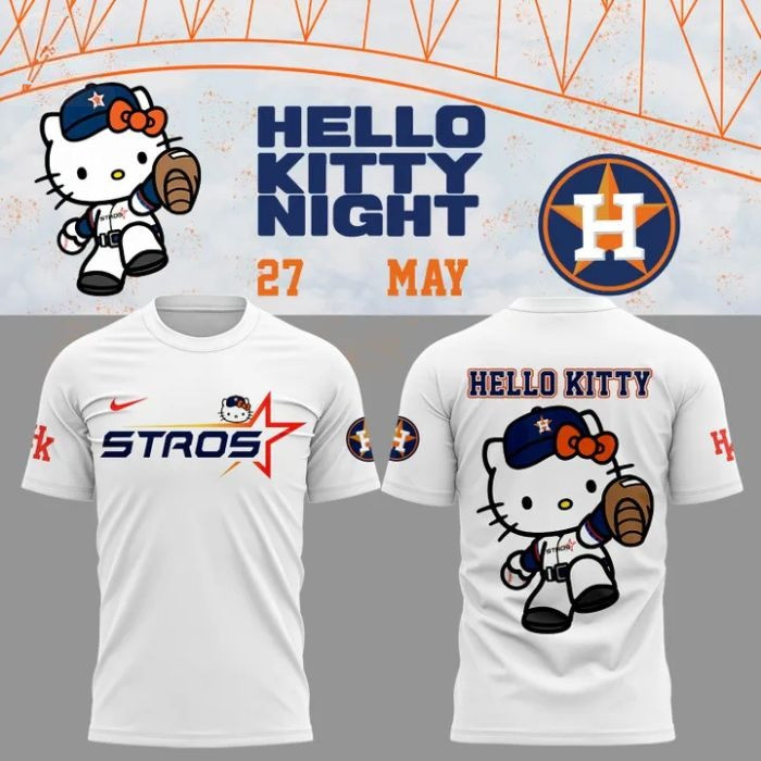 Houston Astros The Next Frontier City Connect Hello Kitty Shirt Gifts For Baseball Lovers