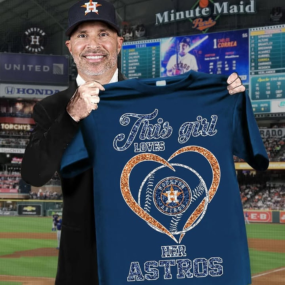 Houston Astros Women's T-Shirt This Girl Love Her Astros