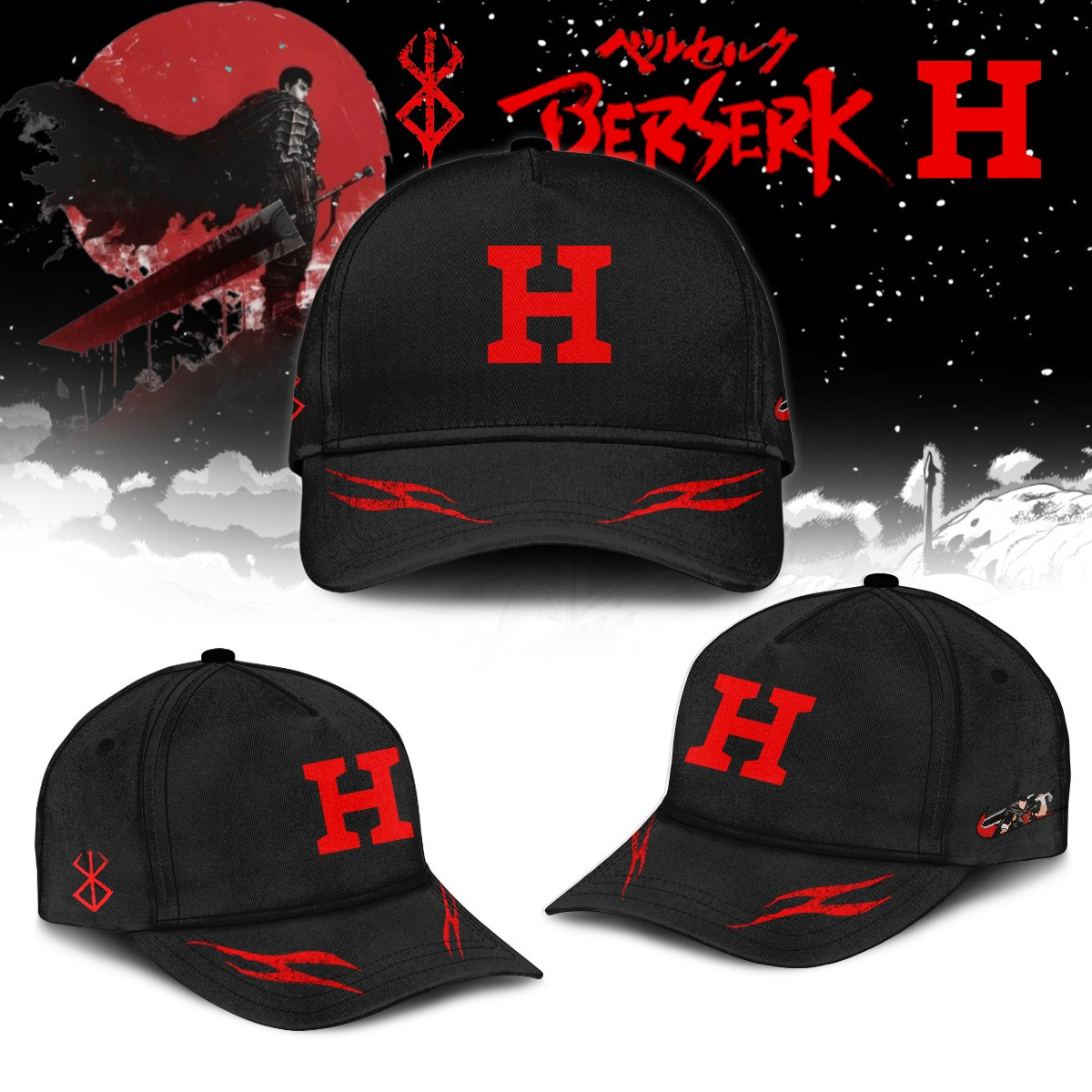 Houston Astros x Berserk Limited Edition Hat 2025 Best Gifts For Baseball Fans