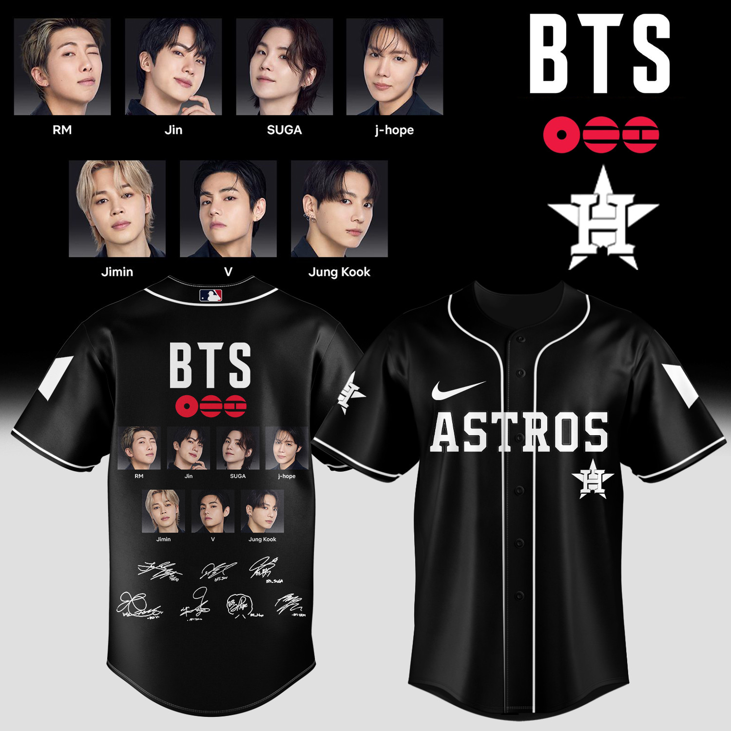 Houston Astros x BTS Arirang World Tour 2026 Jersey 2026 MLB Playoffs Merch Fans Gear For Him
