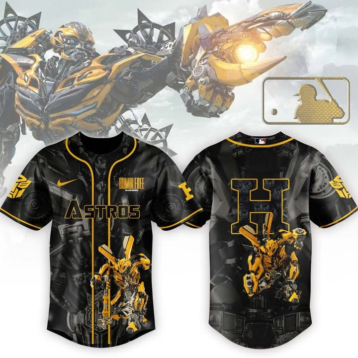 Houston Astros x Bumblebee Mech Jersey Gift Ideas For Baseball Fans