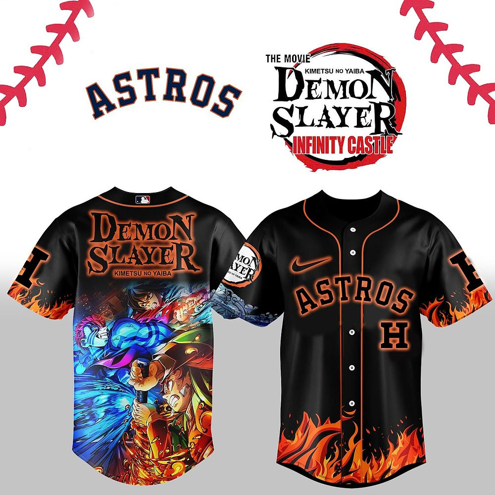 Houston Astros x Demon Slayer Limited Baseball Jersey