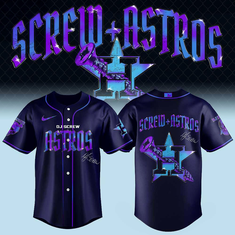 Houston Astros x DJ Screw Honor All-Time Limited Edition Baseball Jersey Cool Baseball Gifts