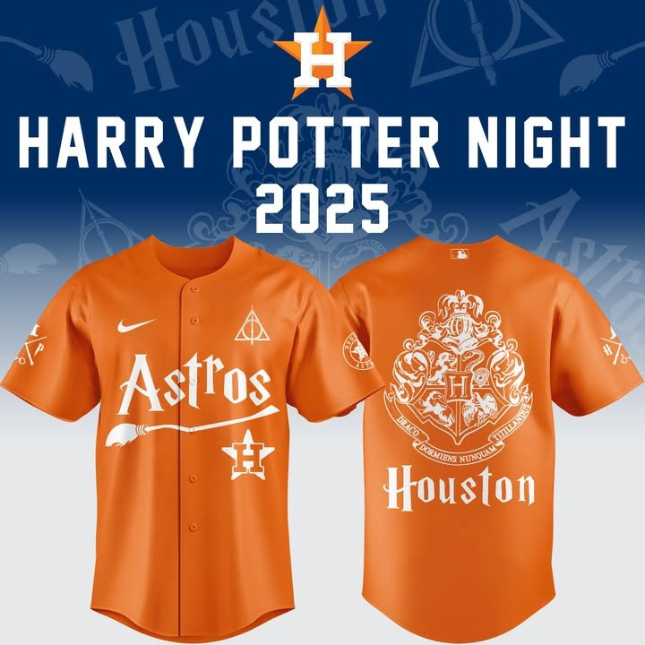 Houston Astros x Harry Potter Night 2025 Jersey MLB Baseball Merch Gifts For Fans