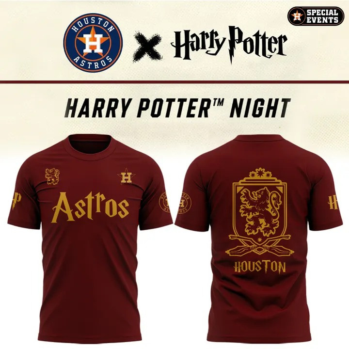Houston Astros x Harry Potter Night T-Shirt Baseball Best Gifts For Astros Fans For Him
