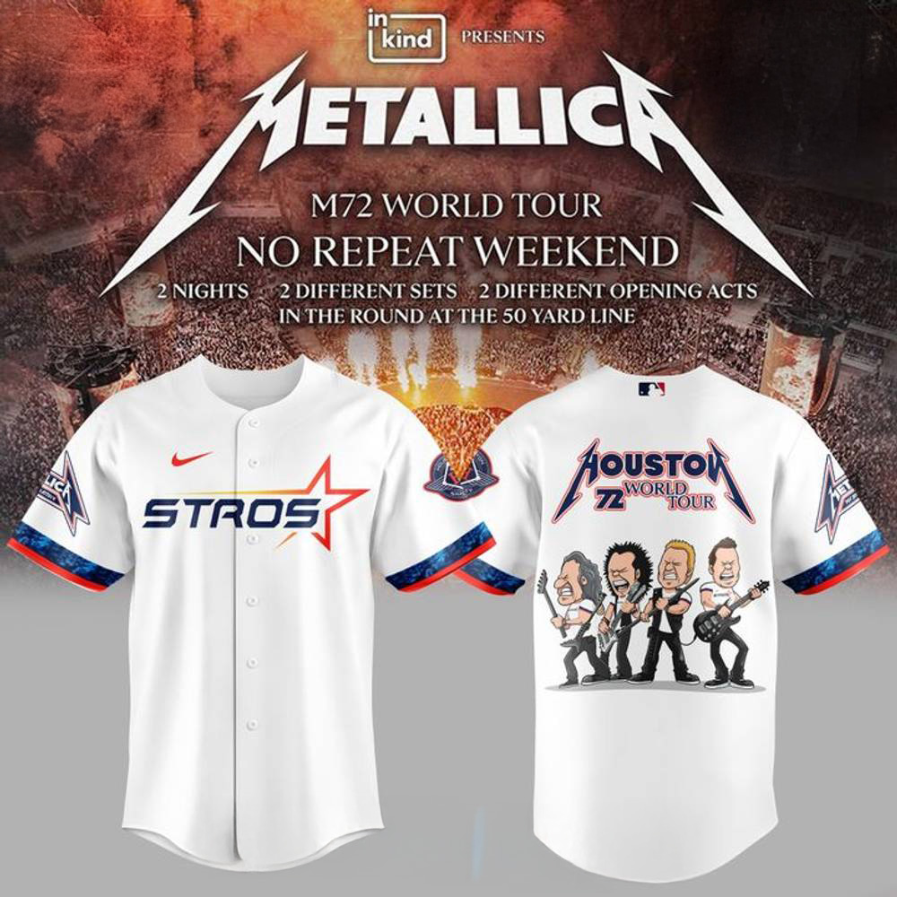 Houston Astros x Metallica M-72 World Tour Special Baseball Jersey Gift For Astros Fans