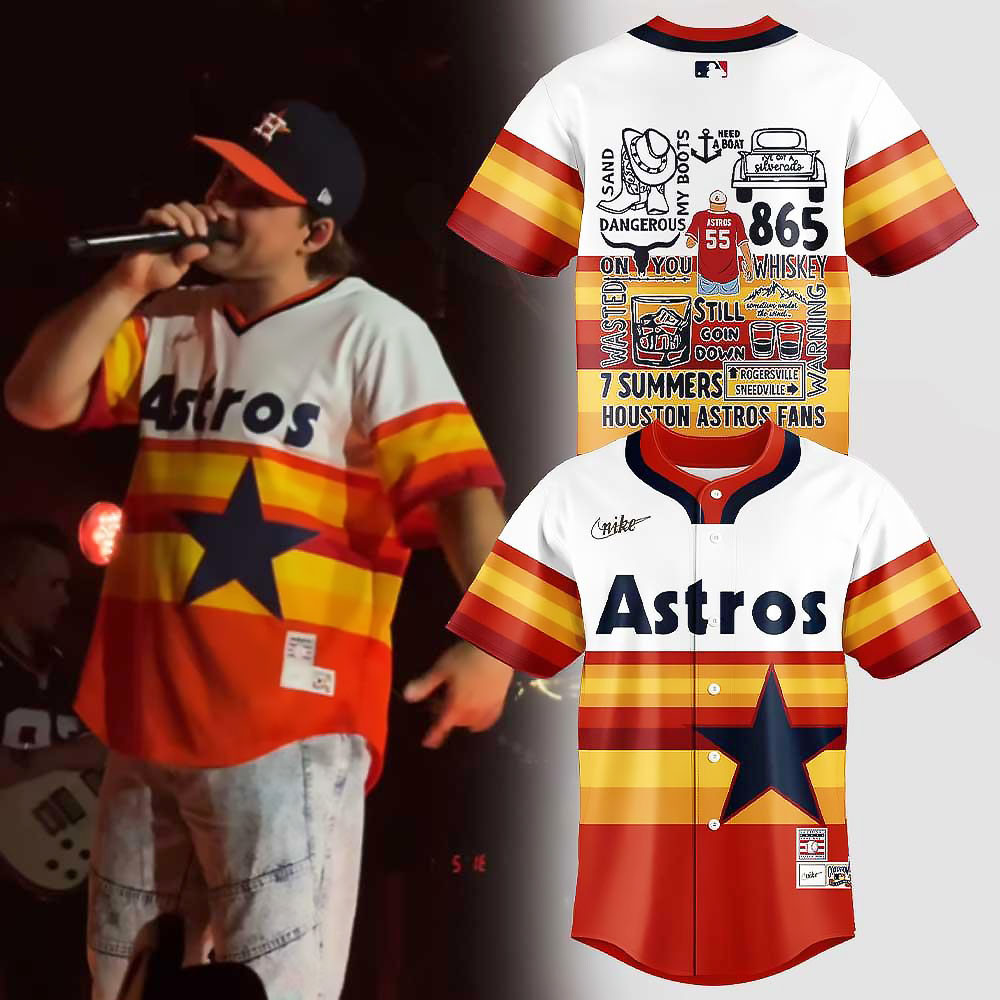Houston Astros x Morgan Wallen I'm The Problem Tour Special Edition Baseball Jersey Fan Gifts