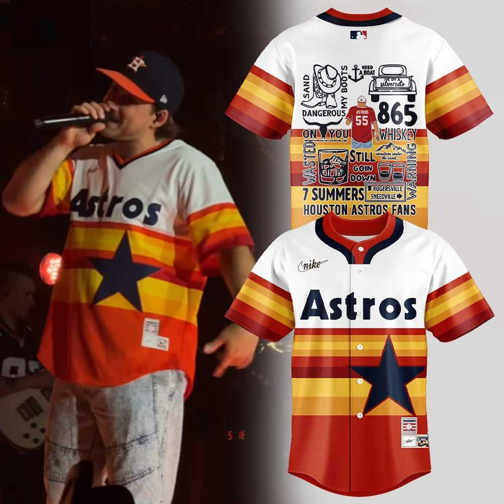Houston Astros x Morgan Wallen I'm The Problem Tour Special Edition Baseball Jersey Fan Gifts