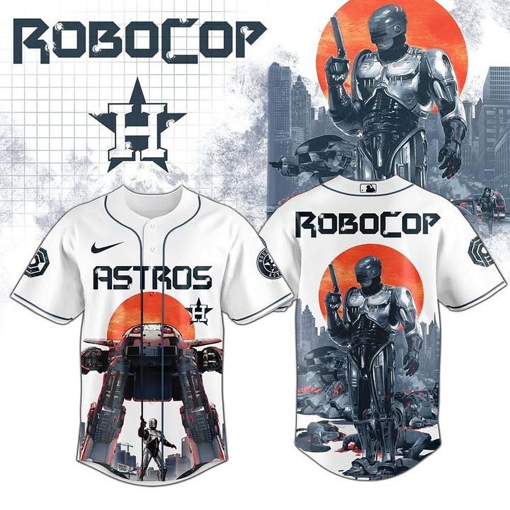 Houston Astros x Robocop Baseball Limited Jersey Great Present For Baseball Supporters