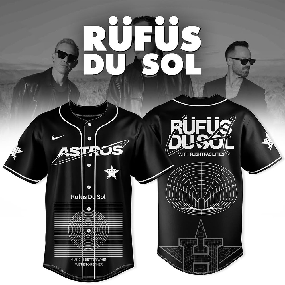 Houston Astros x Rufus Du Sol 2026 Tour Merch Baseball Jersey Rufus Du Merch Music Fan Gift