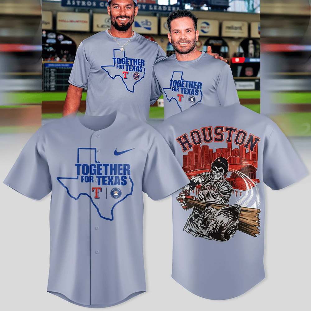 Houston Astros x Texas Rangers Together For Texas Limited Edition Baseball Jersey