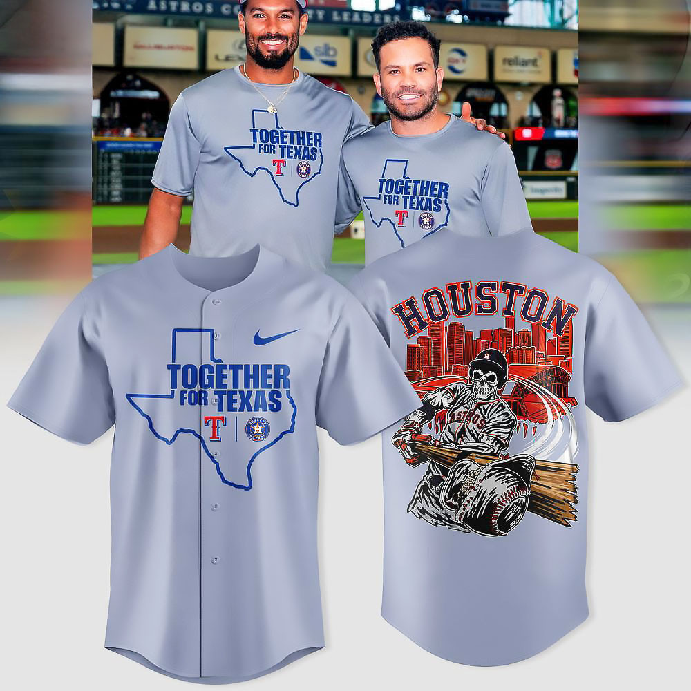 Houston Astros x Texas Rangers Together For Texas Limited Edition Baseball Jersey Him Gifts