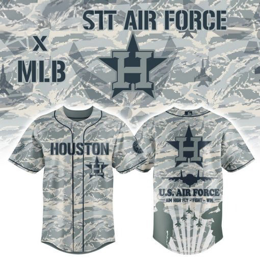 Houston Astros x Veteran U.S Air Force 2025 Baseball Jersey Gifts For Baseball Lovers