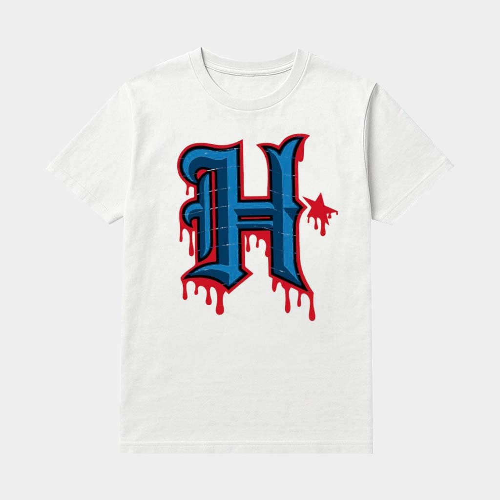 Houston Baseball Merch Dripping Houston H Logo Shirt Best Gifts For Baseball Lovers