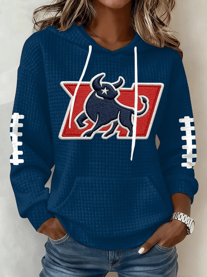 Houston Football Game Day Hoodie Texans Super Bowl Merch Houston Victory Clothes Women's Houston Football Game Day Hoodie Texans Super Bowl Merch Houston Victory Clothes Women's