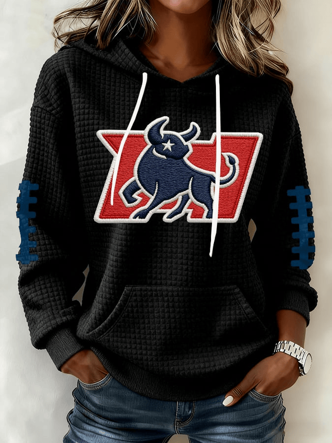 Houston Football Game Day Hoodie Texans Super Bowl Merch Houston Victory Clothes Women's Houston Football Game Day Hoodie Texans Super Bowl Merch Houston Victory Clothes Women's