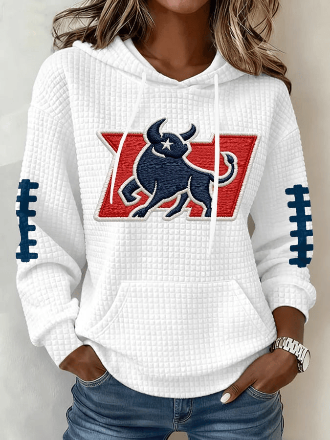 Houston Football Game Day Hoodie Texans Super Bowl Merch Houston Victory Clothes Women's Houston Football Game Day Hoodie Texans Super Bowl Merch Houston Victory Clothes Women's