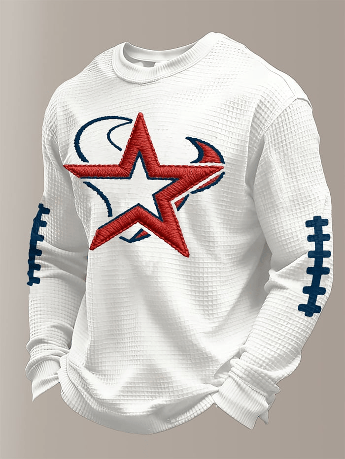 Houston Football Game Day Long Sleeve T-Shirt Texans Super Bowl Merch Houston Victory Clothes