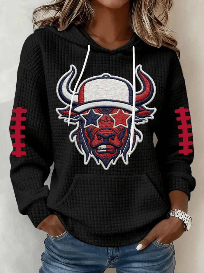 Houston Football Super Bowl Hoodie Texans Merch Houston Pride Apparel Gifts For Football Fan