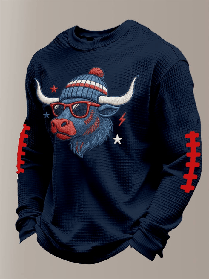 Houston Football Super Bowl Long Sleeve T-Shirt Game Day Texans Merch Houston Victory Apparel