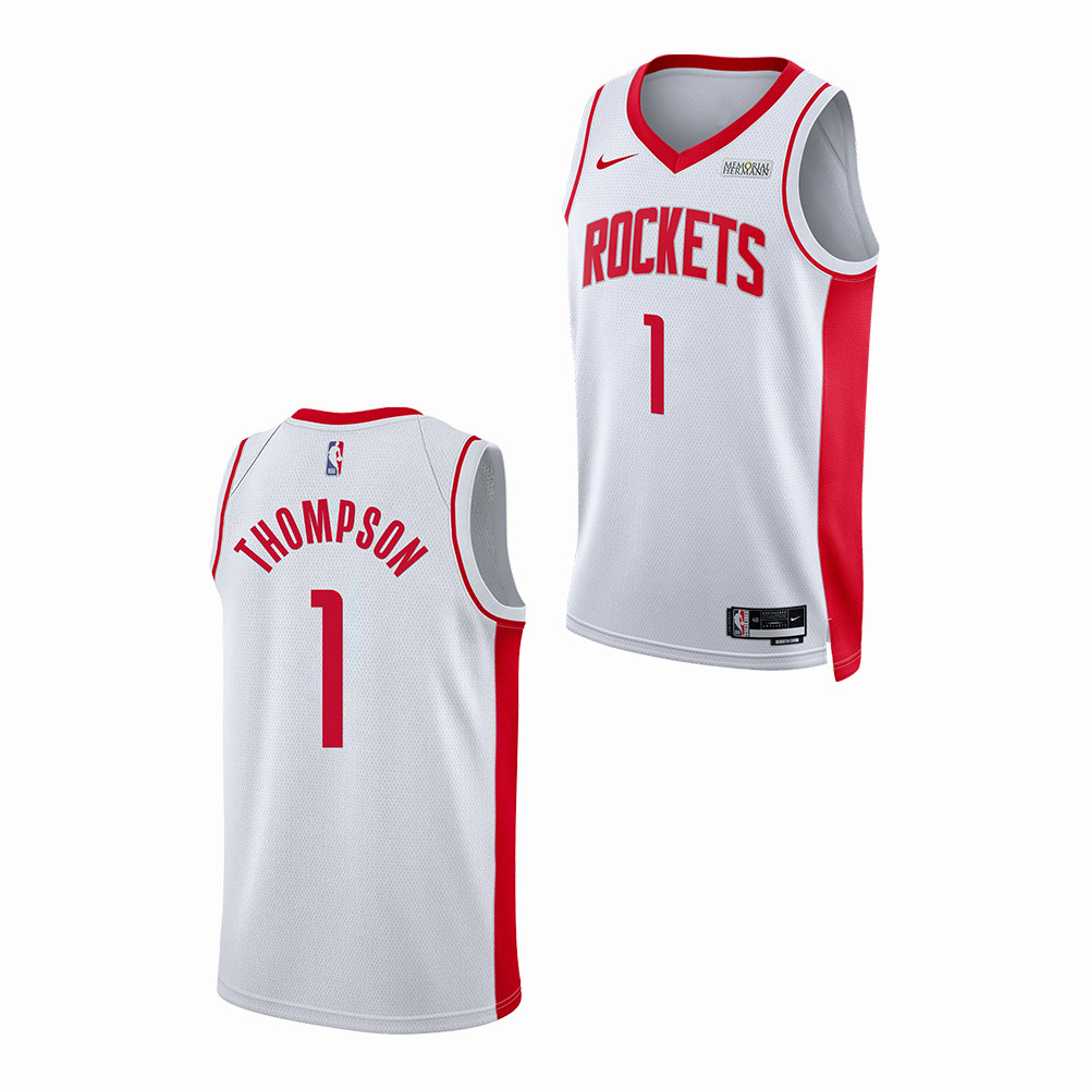 Houston Rockets Amen Thompson Association Edition Tank Top Jersey Houston Rockets Clothing Line