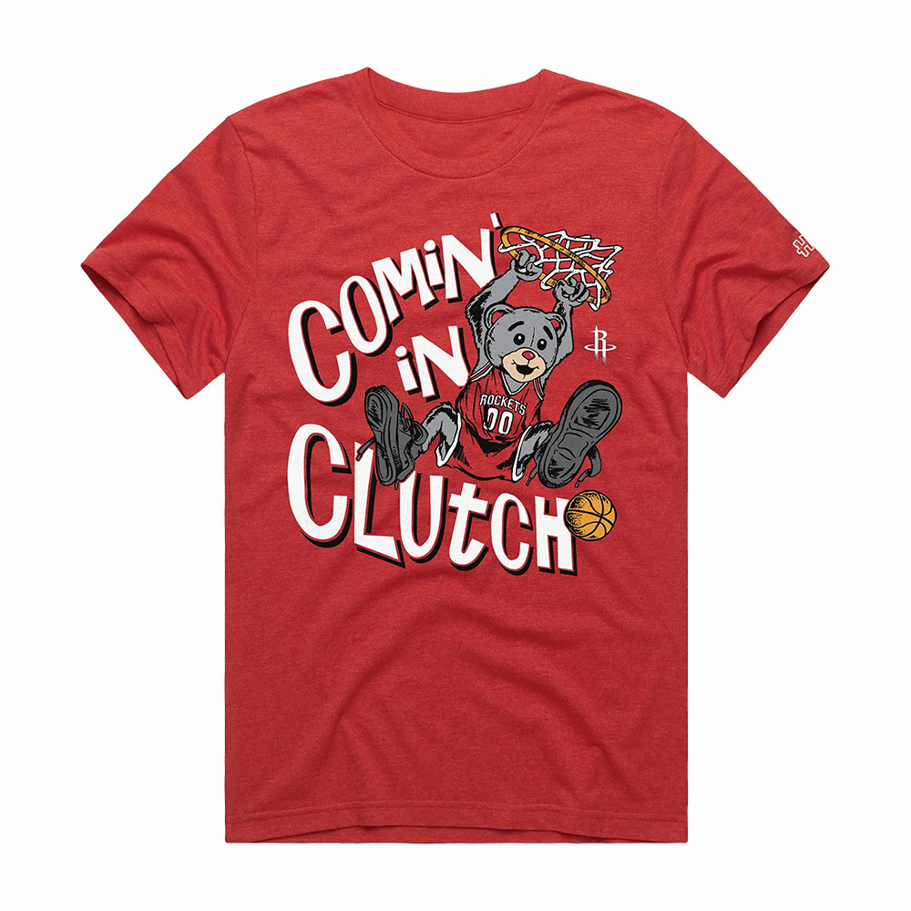 Houston Rockets Coming In Clutch T-Shirt Houston Rockets Clothes Basketball Gear