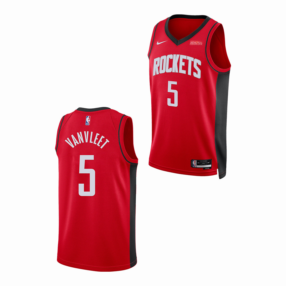 Houston Rockets Fred VanVleet Icon Edition Tank Top Jersey Houston Rockets Merch Good Gift For Fans