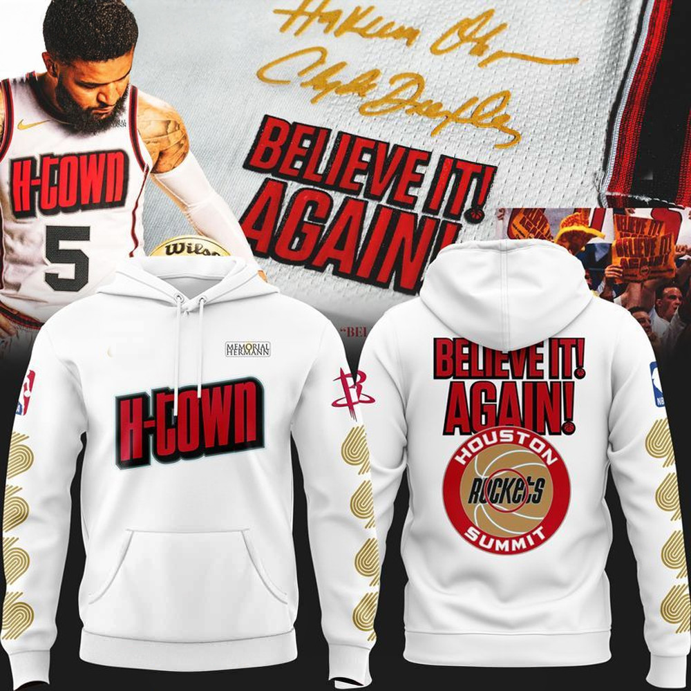 Houston Rockets H-Town City Edition Hoodie Good Gifts For Basketball Lovers