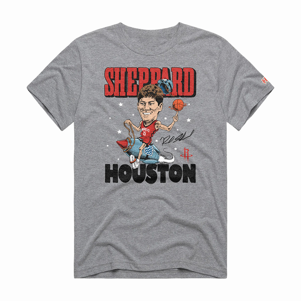 Houston Rockets Homage Reed Sheppard Rocket T-Shirt Game Day Clothing Houston Rocket Gear