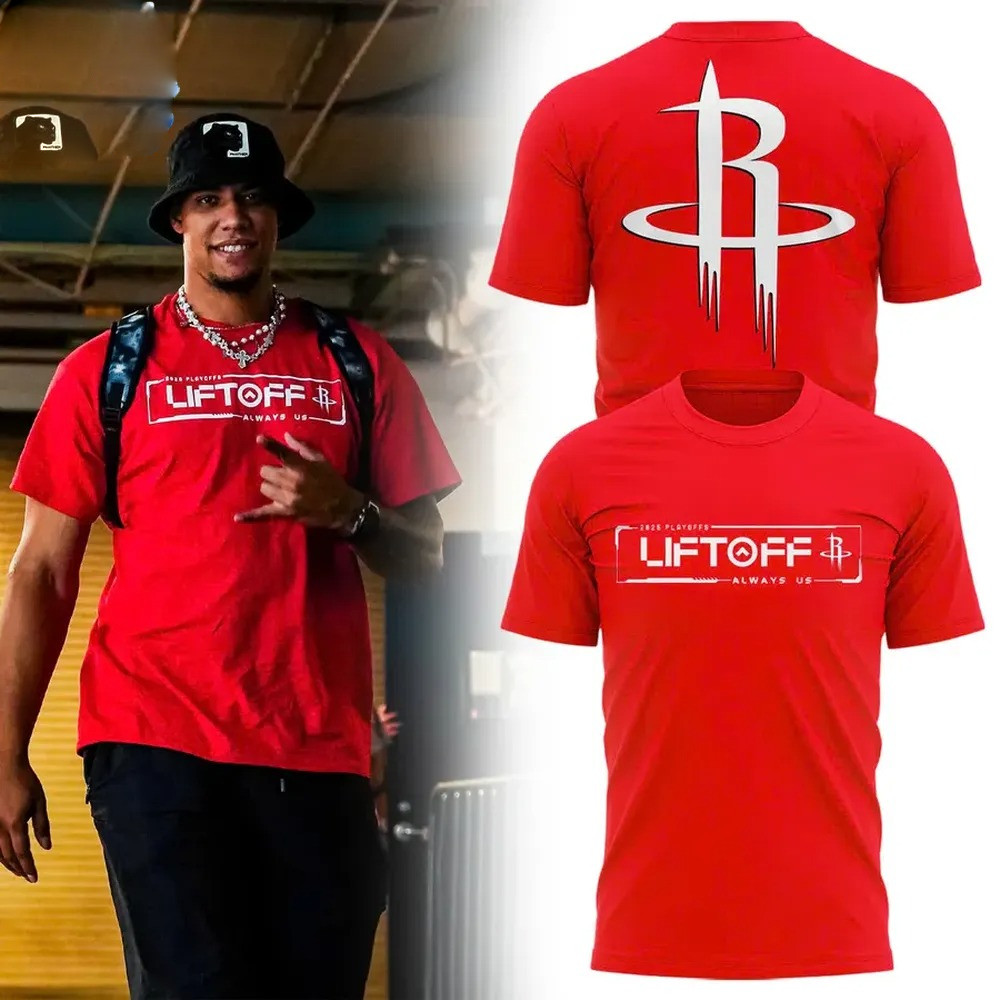 Houston Rockets LIFT OFF 2025 Playoffs Limited Edition T-Shirt Gifts For Fan Lovers