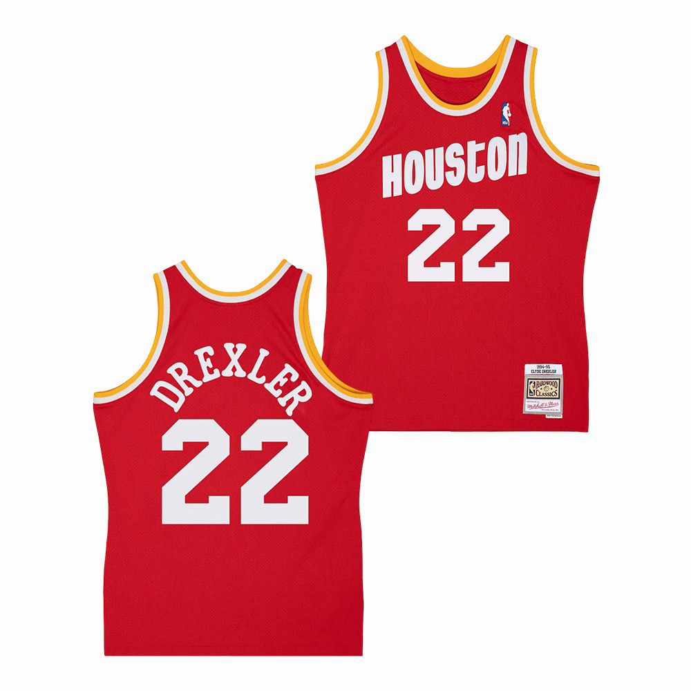Houston Rockets Mitchell And Ness HWC Clyde Drexler Tank Top Houston Rockets Clothes Fan Gear