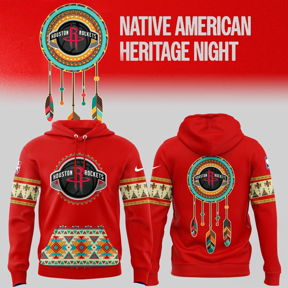 Houston Rockets Native American Heritage Night Hoodie Best Gifts For Basketball Lovers