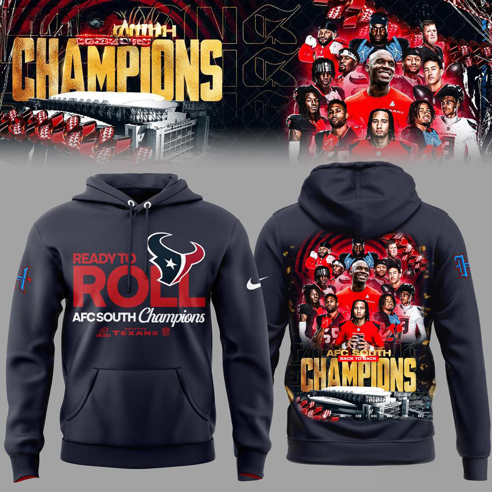 Houston Texans 2024 AFC South Division Champions Hoodie Presents For Football Lovers